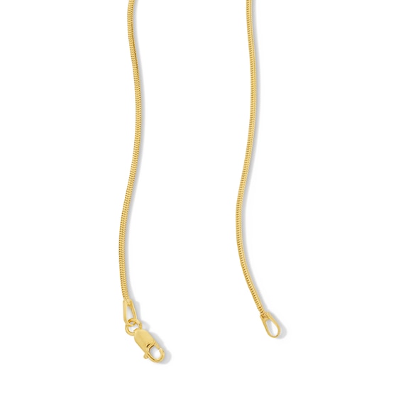 1.2mm Diamond-Cut Snake Chain Necklace in Hollow 10K Gold - 18"