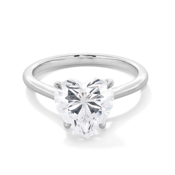 2 CT. Heart-Shaped Certified Lab-Grown Diamond Solitaire Engagement Ring in 14K White Gold (F/Vs2)