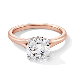 2 CT. T.W. Certified Lab-Grown Diamond Solitaire Hidden Halo Engagement Ring in 14K Rose Gold (F/VS2)
