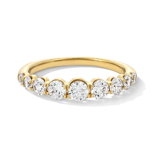 1 CT. T.W. Lab-Grown Diamond Graduated Nine Stone Band in 14K Gold (F/VS2)