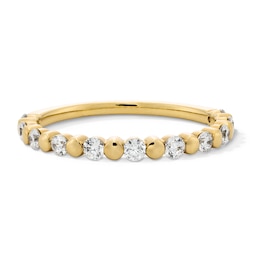 3/8 CT. T.W. Certified Lab-Grown Diamond Alternating Station Stackable Band in 10K Gold (F/VS2)