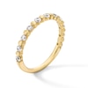 Thumbnail Image 3 of 3/8 CT. T.W. Certified Lab-Grown Diamond Alternating Station Stackable Band in 10K Gold (F/VS2)