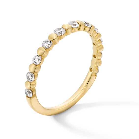 3/8 CT. T.w. Certified Lab-Grown Diamond Alternating Station Stackable Band in 10K Gold (F/Vs2)