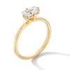 Thumbnail Image 3 of 1 CT. Emerald-Cut Certified Lab-Grown Diamond Sideways Solitaire Engagement Ring in 14K Gold (F/VS2)