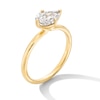 Thumbnail Image 3 of 1 CT. Pear-Shaped Certified Lab-Grown Diamond Sideways Solitaire Engagement Ring in 14K Gold (F/VS2)