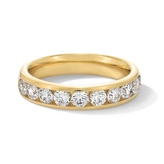 1-1/2 CT. T.W. Lab-Grown Diamond Channel Ten Stone Band in 10K Gold (F/VS2)