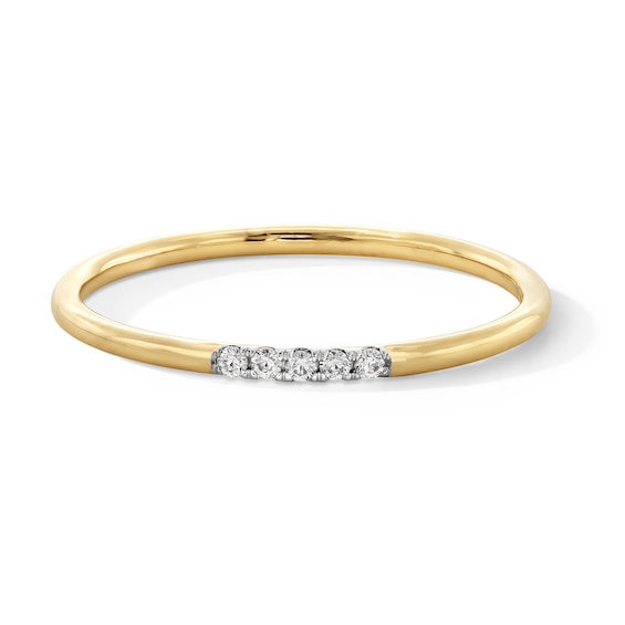 1/20 CT. T.w. Diamond Five Stone Stackable Band in 10K Gold