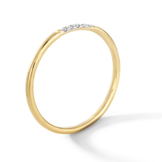 1/20 CT. T.w. Diamond Five Stone Stackable Band in 10K Gold