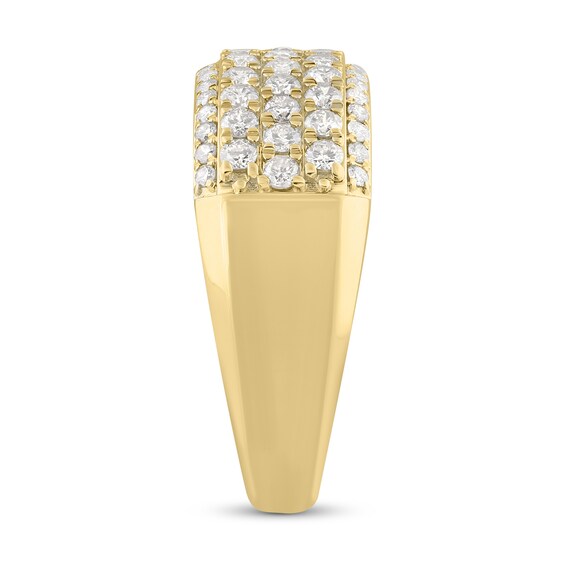 1-1/2 CT. T.w. Certified Lab-Grown Diamond Multi-Row Band in 10K Gold (F/Vs2)