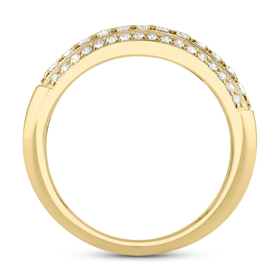 1-1/2 CT. T.w. Certified Lab-Grown Diamond Multi-Row Band in 10K Gold (F/Vs2)