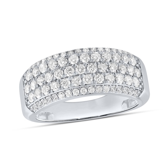 1-1/2 CT. T.w. Certified Lab-Grown Diamond Multi-Row Band in 10K White Gold (F/Vs2)