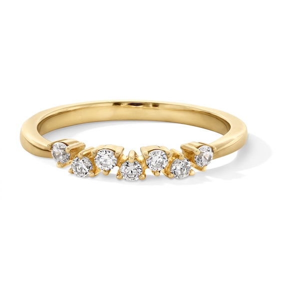 1/5 CT. T.w. Diamond Zig-Zag Stackable Band in 10K Gold