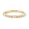 Thumbnail Image 1 of 1/6 CT. T.W. Diamond Duo Station Stackable Band in 10K Gold