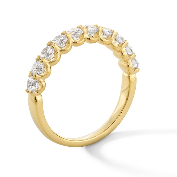 1 CT. T.w. Certified Diamond Scallop Edge Anniversary Band in 14K Gold (G/I1)