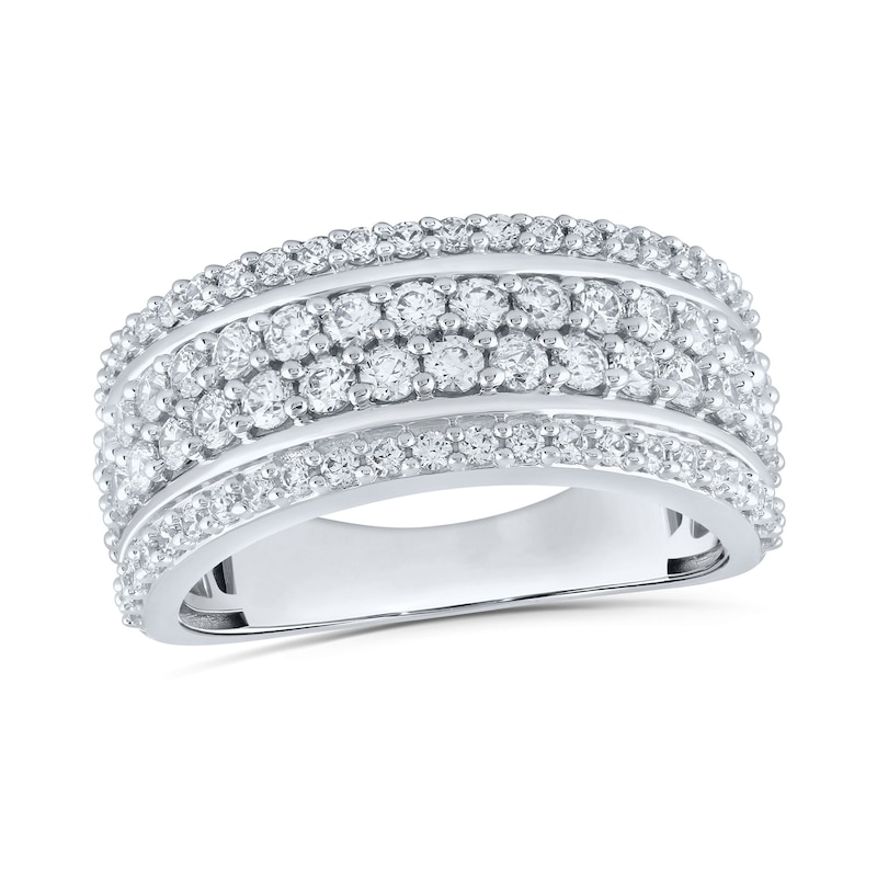 Main Image 1 of 2 CT. T.W. Certified Lab-Grown Diamond Multi-Row Band in 10K White Gold (F/VS2)