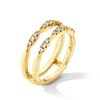 Thumbnail Image 2 of 1/4 CT. T.W. Diamond Scallop Solitaire Enhancer in 14K Gold