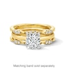Thumbnail Image 3 of 1/4 CT. T.W. Diamond Scallop Solitaire Enhancer in 14K Gold