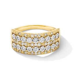 1/4 CT. T.W. Diamond Multi-Row Band in 10K Gold