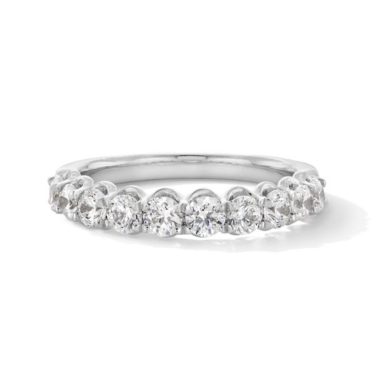 1 CT. T.w. Certified Diamond Scallop Edge Anniversary Band in 14K Gold (G/I1