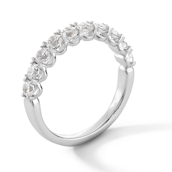 1 CT. T.w. Certified Diamond Scallop Edge Anniversary Band in 14K Gold (G/I1