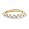 Thumbnail Image 1 of 1 CT. T.W. Oval Certified Lab-Grown Diamond Seven Stone Anniversary Band in 14K Gold (F/VS2)