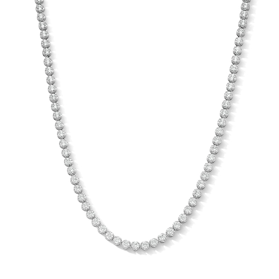15 CT. T.w. Certified Lab-Grown Diamond Tennis Necklace in 10K White Gold (F/Vs2) - 20"