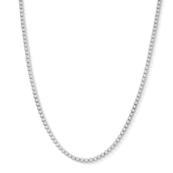 5 CT. T.w. Certified Lab-Grown Diamond Tennis Necklace in 10K White Gold (F/Vs2) - 20"