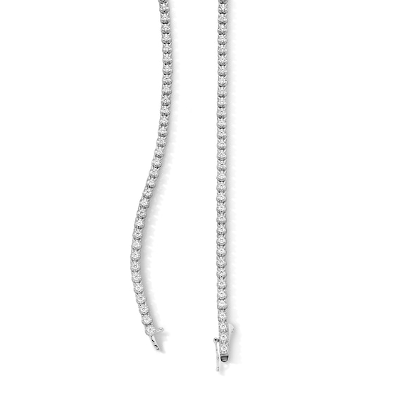5 CT. T.w. Certified Lab-Grown Diamond Tennis Necklace in 10K White Gold (F/Vs2) - 20"