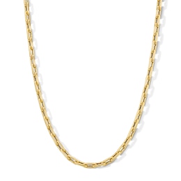 4.0mm Bone Link Chain Necklace in Hollow 10K Gold - 18"