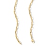 Thumbnail Image 3 of 4.0mm Bone Link Chain Necklace in Hollow 10K Gold - 18"