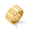 Thumbnail Image 2 of 9.8mm Ribbed Cigar Band in Solid 10K Gold - Size 7