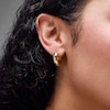 Thumbnail Image 2 of 20.0mm Tube Hoop Earrings in Hollow 10K Gold