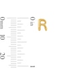 Thumbnail Image 3 of Bubble Letter "R" Initial Stud Earrings in 14K Gold