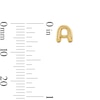 Thumbnail Image 3 of Bubble Letter "A" Initial Stud Earrings in 14K Gold