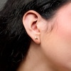 Thumbnail Image 2 of Bubble Letter "K" Initial Stud Earrings in 14K Gold