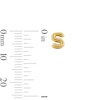 Thumbnail Image 3 of Bubble Letter &quot;S&quot; Initial Stud Earrings in 14K Gold