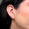 Thumbnail Image 2 of Bubble Letter "M" Initial Stud Earrings in 14K Gold