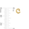 Thumbnail Image 3 of Bubble Letter "C" Initial Stud Earrings in 14K Gold