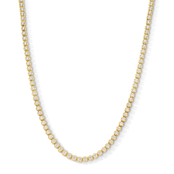 10 CT. T.w. Certified Lab-Grown Diamond Tennis Necklace in 10K Gold (F/Vs2) - 20"