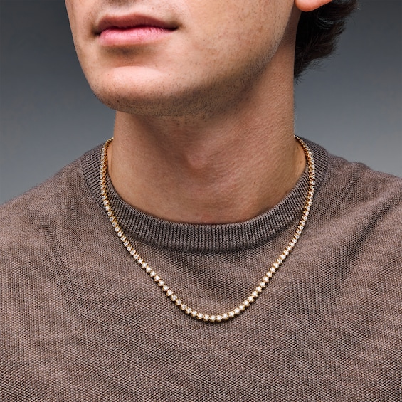 10 CT. T.w. Lab-Grown Diamond Tennis Necklace in 10K Gold (F/Vs2) - 20"