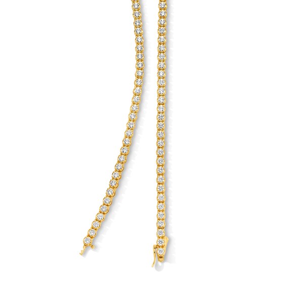 10 CT. T.w. Certified Lab-Grown Diamond Tennis Necklace in 10K Gold (F/Vs2) - 20"