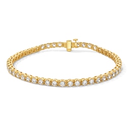 7 CT. T.W. Certified Lab-Grown Diamond Tennis Bracelet in 10K Gold (F/VS2) - 8.5"