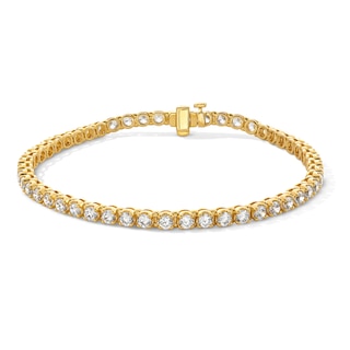 7 CT. T.W. Lab-Grown Diamond Tennis Bracelet in 10K Gold (F/VS2) - 8.5"