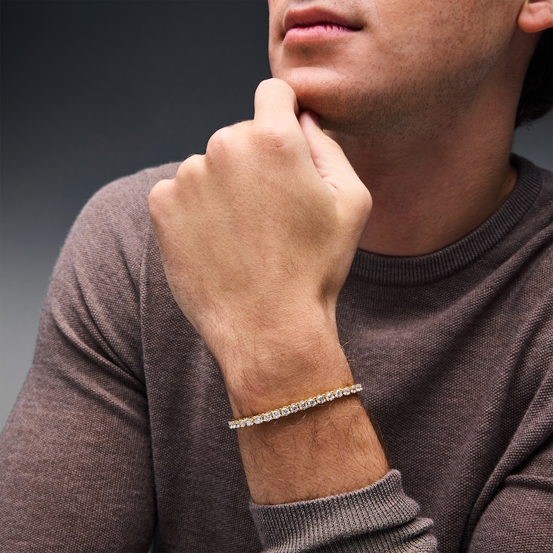Main Image 2 of 7 CT. T.W. Certified Lab-Grown Diamond Tennis Bracelet in 10K Gold (F/VS2) - 8.5"