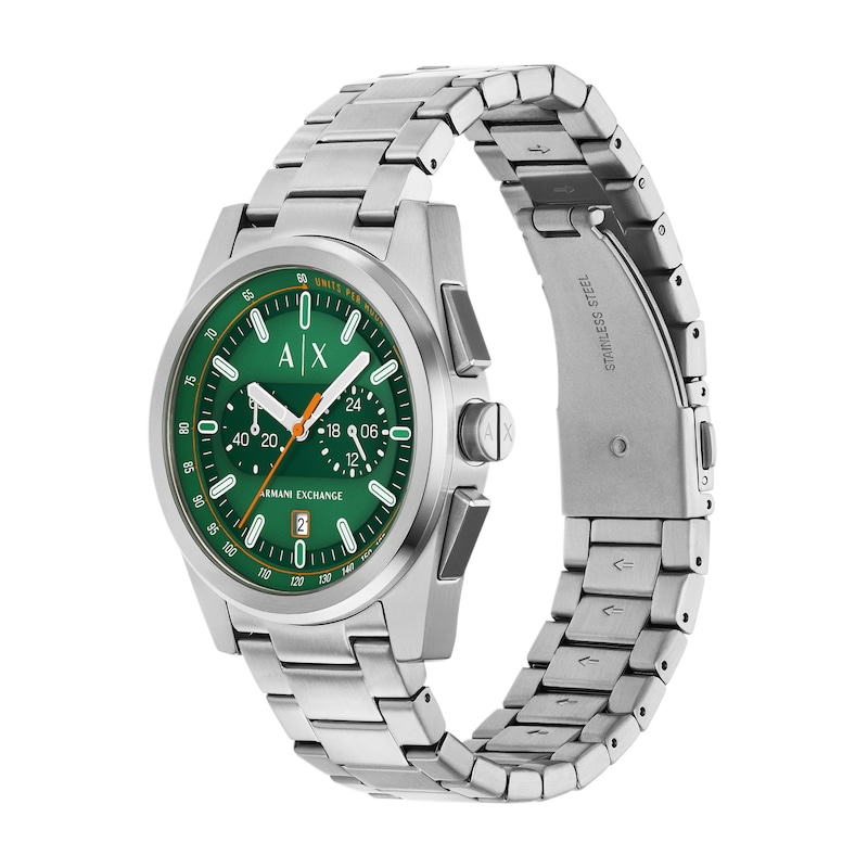 Main Image 4 of Men's Armani Exchange  Chronograph Watch with Green Dial (Model: AX2862)