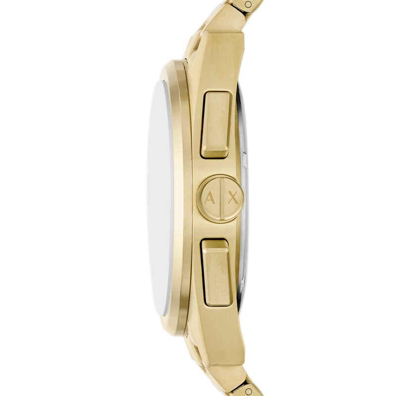 Main Image 3 of Men's Armani Exchange Parker Gold-Tone IP Chronograph Watch with Red Dial (Model: AX2863)