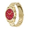 Thumbnail Image 4 of Men's Armani Exchange Parker Gold-Tone IP Chronograph Watch with Red Dial (Model: AX2863)