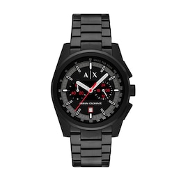 Men's Armani Exchange  Black IP Chronograph Watch with Black Dial (Model: AX2864)