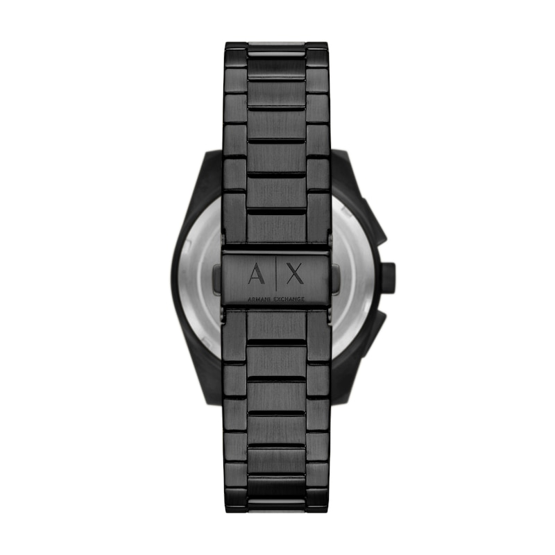 Main Image 2 of Men's Armani Exchange Parker Black IP Chronograph Watch with Black Dial (Model: AX2864)