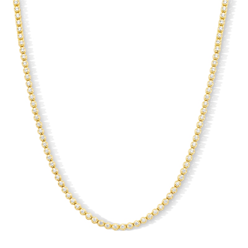 Main Image 1 of 5 CT. T.W. Lab-Grown Diamond Tennis Necklace in 10K Gold (F/VS2) – 20”
